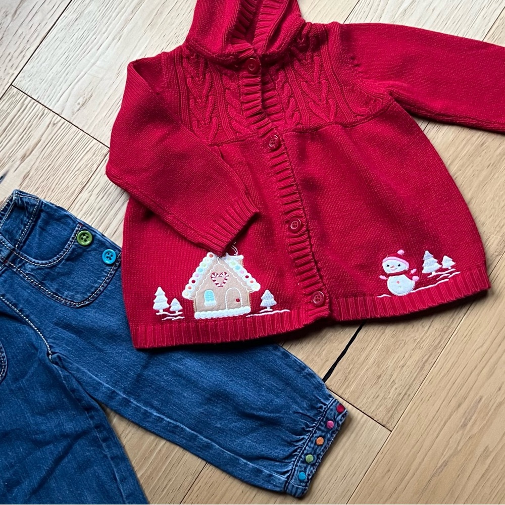 GYMBOREE “Snowman Sweetie” Sweater and Jeans